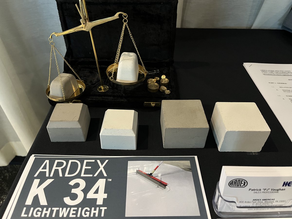 ARDEX K 34 ✨ 43% Lighter, 30% More Coverage! 

Upgrade your projects with our High Flow, Lightweight Self-Leveling Underlayment. Perfect for concrete, gypsum, and more. Installs up to 3” (7.6 cm).

#ARDEX #Lightweight #Construction #SelfLeveling #NewHomeConstruction