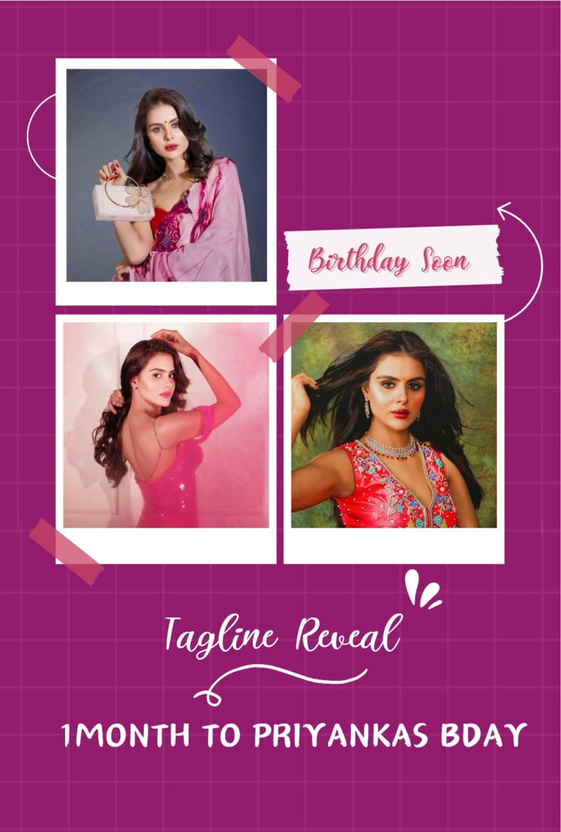 UNVEILING THE TAGLINE ❤️

1MONTH TO PRIYANKAS BDAY