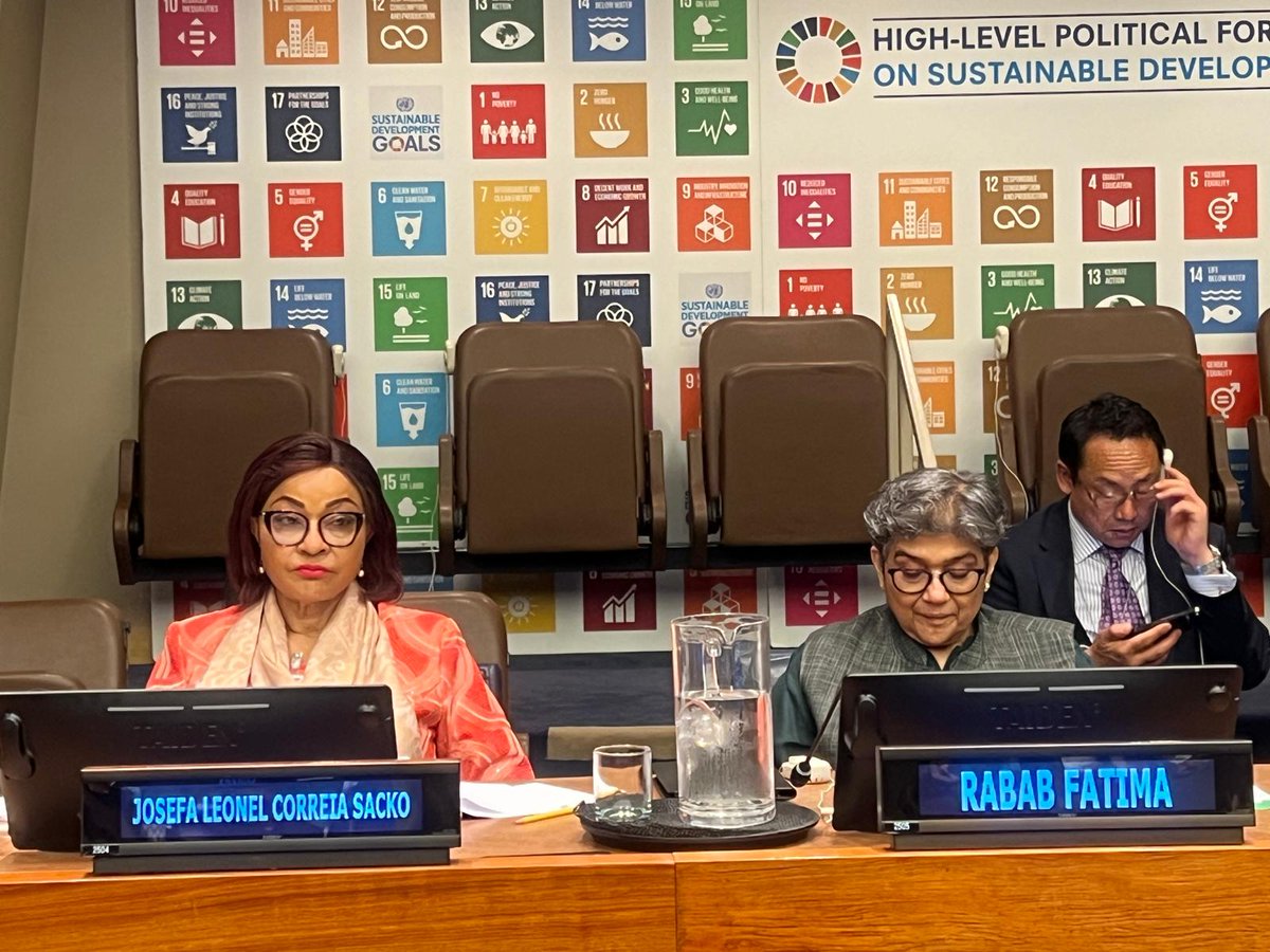 Amb. Josefa Sacko (@josefasacko) on Twitter photo Today, I delivered a keynote address at the <a href="/UN/">United Nations</a> #HLPF on #SustainableDevelopment. I highlighted the continent’s resilience & progress made in advancing the #LDCs & #LLCDs, in alignment with the #Agenda2063 & #Agenda2030. #SDGs Today, I delivered a keynote address at the <a href="/UN/">United Nations</a> #HLPF on #SustainableDevelopment. I highlighted the continent’s resilience & progress made in advancing the #LDCs & #LLCDs, in alignment with the #Agenda2063 & #Agenda2030. #SDGs