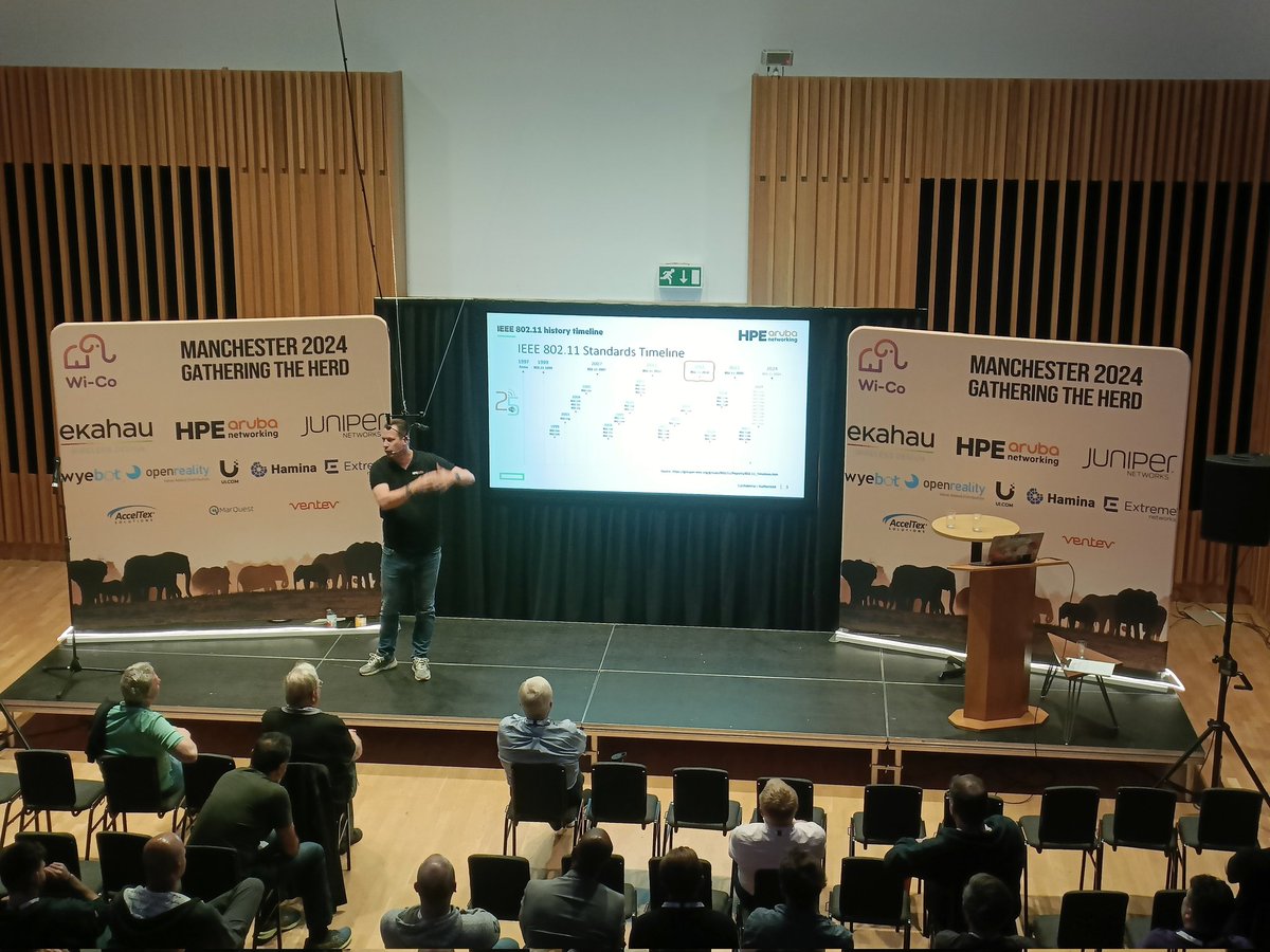 WiCoCommunity's tweet image. @networkingdvi explores 802.11 az at #WiCo  Manchester