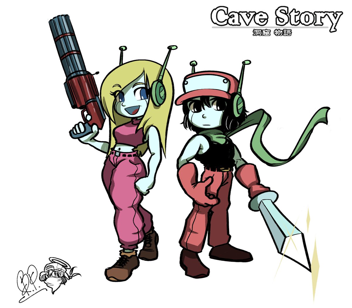 benbperch's tweet photo. Colored version #CaveStory https://t.co/95zszqLaJ4