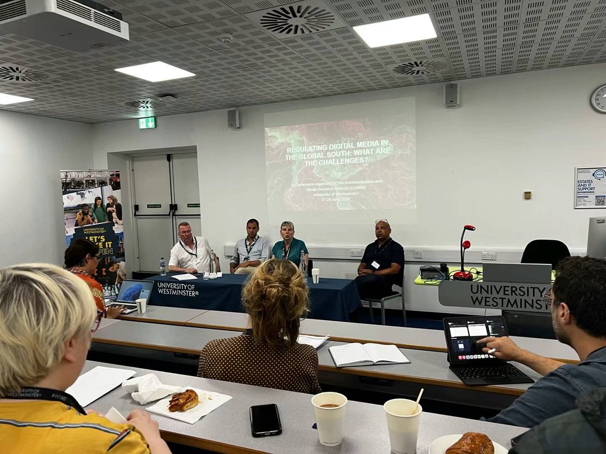 drleihao's tweet image. Great to attend the University of Westminster’s CAMRI 2024 conference on “Regulating Digital Media in the #GlobalSouth.” Grateful for the platform to share my research on #Douyin’s #algorithmicinfluence on ethnic minority #wanghong’s representation