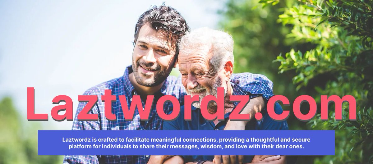 LaztwordzTech's tweet photo. π A special gift for your loved ones: Preserve your afterlife messages today and find peace of mind. πβ¨
What's an afterlife message? Visit https://t.co/g7xvsm95SU to know more.
#Laztwordz #AfterlifeMessages #PeaceOfMind #Legacy #familysafeguard
#leaveamessage #unique #india https://t.co/grGuTxURwo