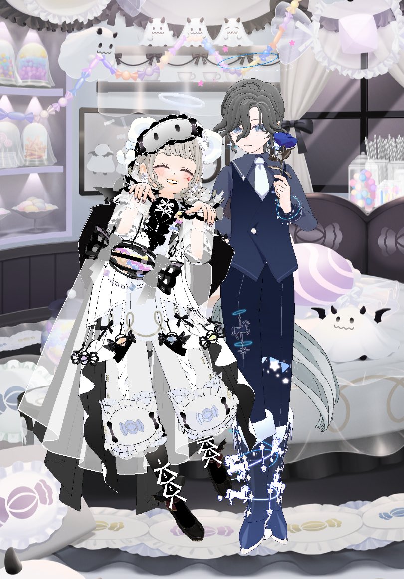 nem_s2_'s tweet photo. あかくろさんとﾊﾟｼｬﾘ! Σpω･´)
お化け👻と幽霊( ᜊ°-° )ᜊ https://t.co/85fgkbyNu9