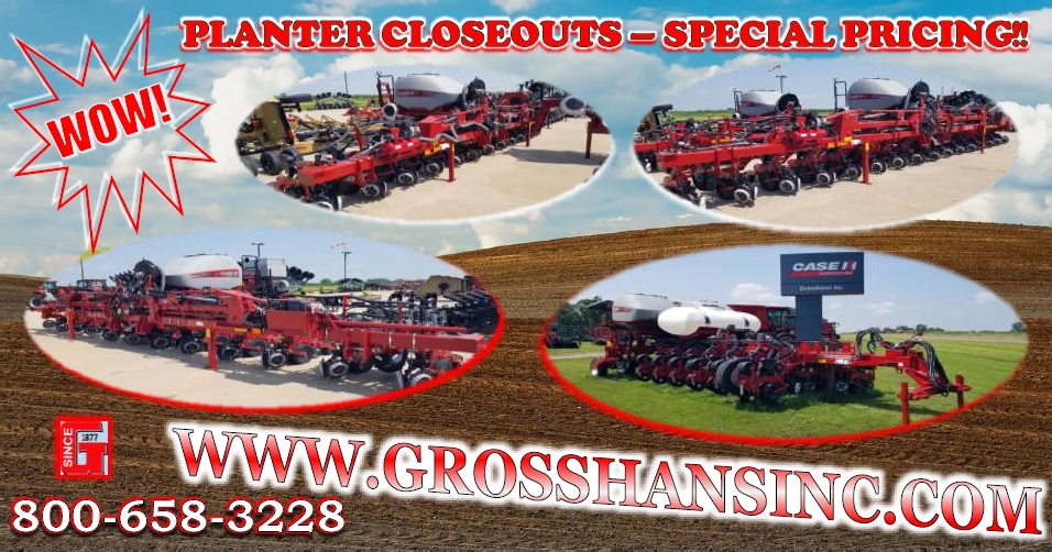 Time to plant one of these on your farm!

Company announced special discounts!
Also special finance options available:
0%/36 months
2.5%/60 months

grosshansinc.com

#caseih #case #international
#planters #crops
#farm #farming #farmer