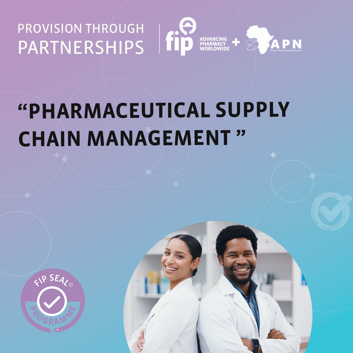 FIP_org's tweet photo. The pharmaceutical supply chain is crucial for universal #HealthCare. A FIP Seal awarded course by the @AfricanPharmaN trains pharmacists to manage health product supply chains in Africa. Enrol here: https://t.co/uahCnyfjTd. https://t.co/EG8YBW6uXF