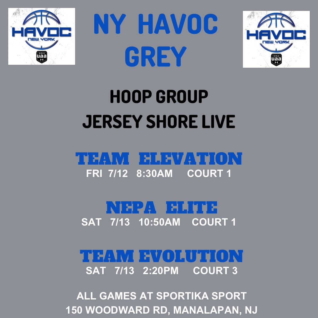 Excited to be playing with my team this weekend! Here is my schedule: <a href="/nyhavoc/">NY HAVOC</a>