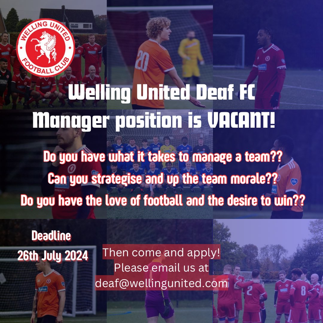 WE WANT YOU!!🫵🫵

For more information, please email us!

Go on you wings❤️⚽