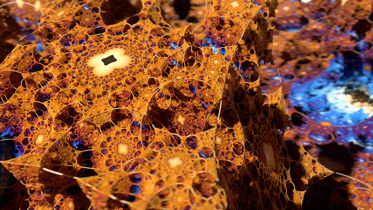 Apollonian fractals.
#raytracing #MetalRT #fractal