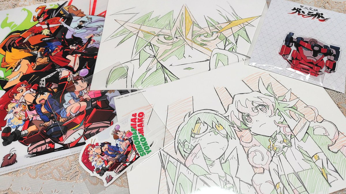 天元突破グレンラガン対キルラキル展初日、行って来ました！生原画