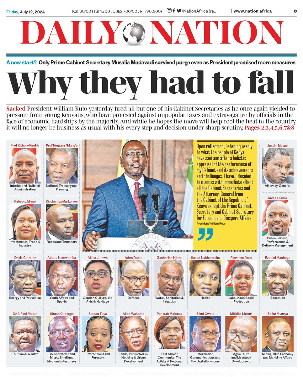 BillowKerrow's tweet photo. With respect &amp; reasonable objectivity, I think some of the CSs performed satisfactorily in their dockets:
1. Salim Mvurya
2. Kindiki Kithure
3. Adan Duale
4. Ezekiel Machogu https://t.co/EgCJlj6iRW