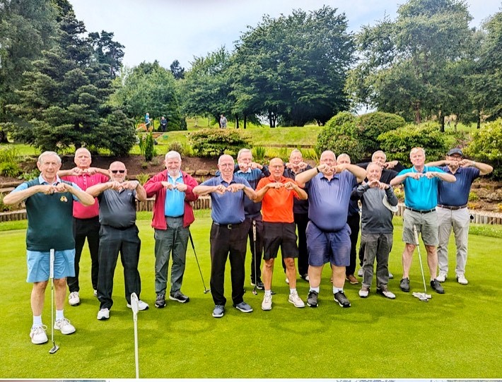 alljoinjack's tweet photo. A fab fundraiser Friday shoutout to Keith Rounding and the seniors section at @MeoleBraceGC with a JJ salute at the Captain's Day comp part of their fundraising for Joining Jack #thebestsupporters #TEamJJ #makeadifference ππ https://t.co/n27a0CKBcj
