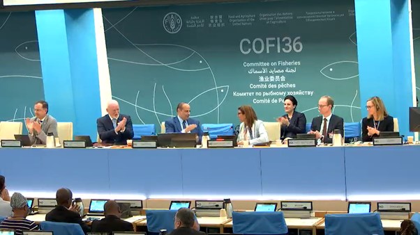 Hannah Richardson (@hirichardson) on Twitter photo #COFI36 report adopted! Great closing remarks from <a href="/ThomsonFiji/">Peter Thomson</a> stressing the urgent need for action including the importance of addressing the negative impacts of foreign fisheries access arrangements on coastal communities and biodiversity #COFI36 report adopted! Great closing remarks from <a href="/ThomsonFiji/">Peter Thomson</a> stressing the urgent need for action including the importance of addressing the negative impacts of foreign fisheries access arrangements on coastal communities and biodiversity