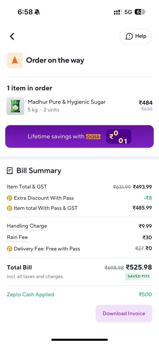 AnkitSolanki91's tweet photo. @ZeptoNow @zeptocares why are you guys charging us RAIN FEE when there is no rain ? 😣 https://t.co/A0uCIXczlW