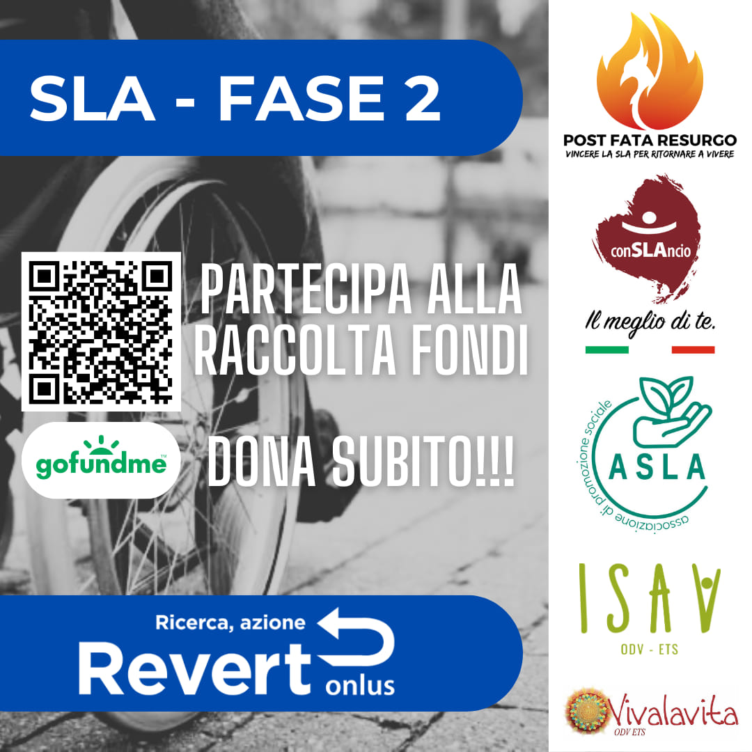 🌎🧪🔬
Dona per #STEMALS - Sperimentazione di Fase 2 per la #SLA #MND 

➡️gofund.me/13479962 

Per <a href="/revertonlus/">Revert</a> in collaborazione con #conSLAncio,
<a href="/Resurgo_MNDALS/">Post Fata Resurgo ETS</a>, <a href="/VivalaVitaODV/">Viva la Vita ODV ETS</a>, Assoc. ISAV e Assoc. ASLA. Grazie a tutti!