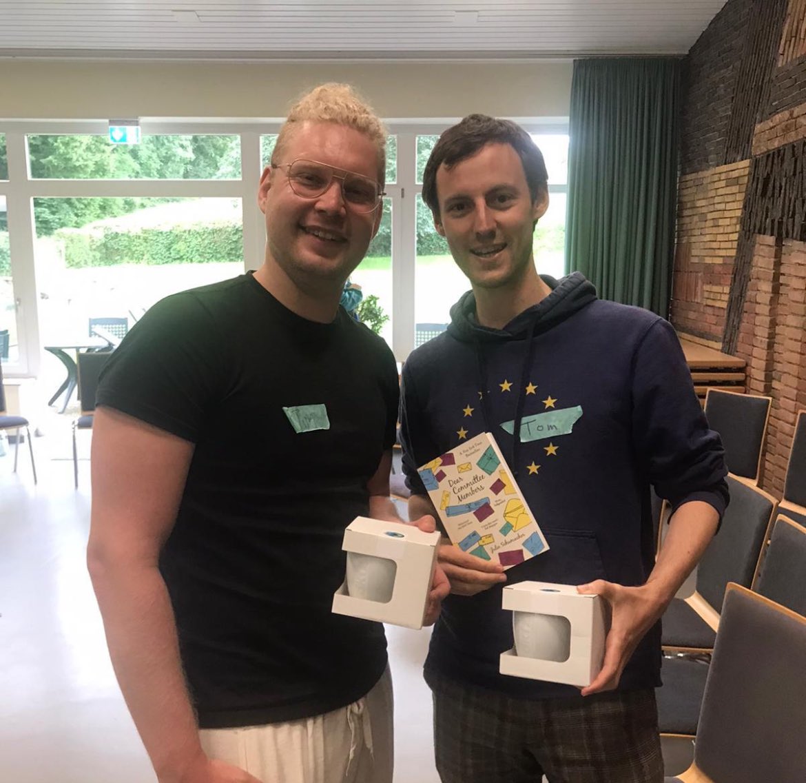DKFZ_IMSY_lab's tweet photo. Congratulations to Tom Rix and @TimRaedsch on winning the best presentation and runner-up awards at the @DKFZ PhD retreat🏆 Well done! Also to @maikerees for best pitch - runner-up🙌🏻! Science communication should not be underestimated ☺️ https://t.co/7jOF3WI5Bo