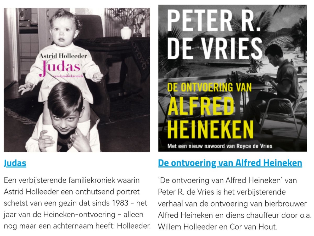 IRT_DELTA's tweet image. Fan van een goed audioboek via #Podimo (podimo.com/nl) Tip... 
#Judas (de leugenkroniek) van #AstridHolleeder of De ontvoering van Alfred #Heineken van #PeterRdeVries
#Holleeder #CorVanHout #FransMeijer #JanBoellaard