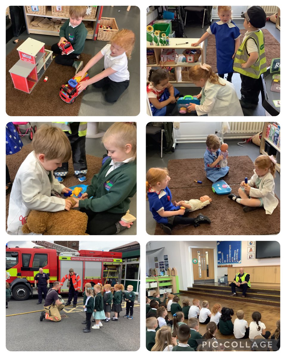 We have really enjoyed celebrating aspirations week. We have  been getting into character of what we want to be when we grow up through dressing up and role play. We have also enjoyed listening to some lovely visitors in school too!🚒🏥
<a href="/TeamManorGreen/">Manor Green Primary #ReadyRespectfulSafe</a>