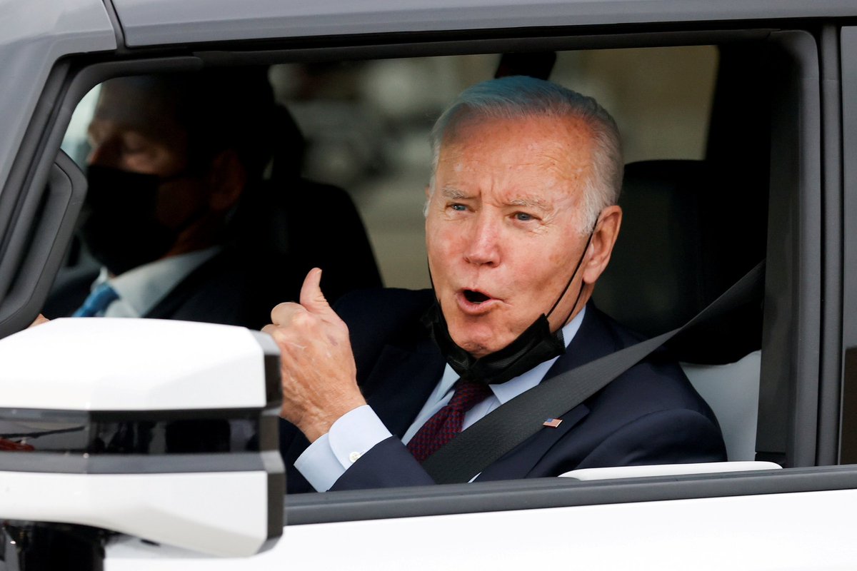 MeidasTouch's tweet photo. MASSIVE NEWS 🔋⚡️ 

President Biden has announced a $2 billion investment to retrofit and reopen 11 auto factories that have closed, or are at-risk of closing, and transform them for use in EV manufacturing, including making parts for electric SUVs, electric motorcycles and school buses, hybrid powertrains, and heavy-duty commercial truck batteries.

These retrofits will enable production of over 1 million electrified light-duty vehicles and 40,000 electrified trucks and buses per year, nearly doubling the annual production of electric vehicles in the United States.

The plan will save thousands of jobs and create thousands more. 

READ MORE: https://t.co/kmUvMNQUpz