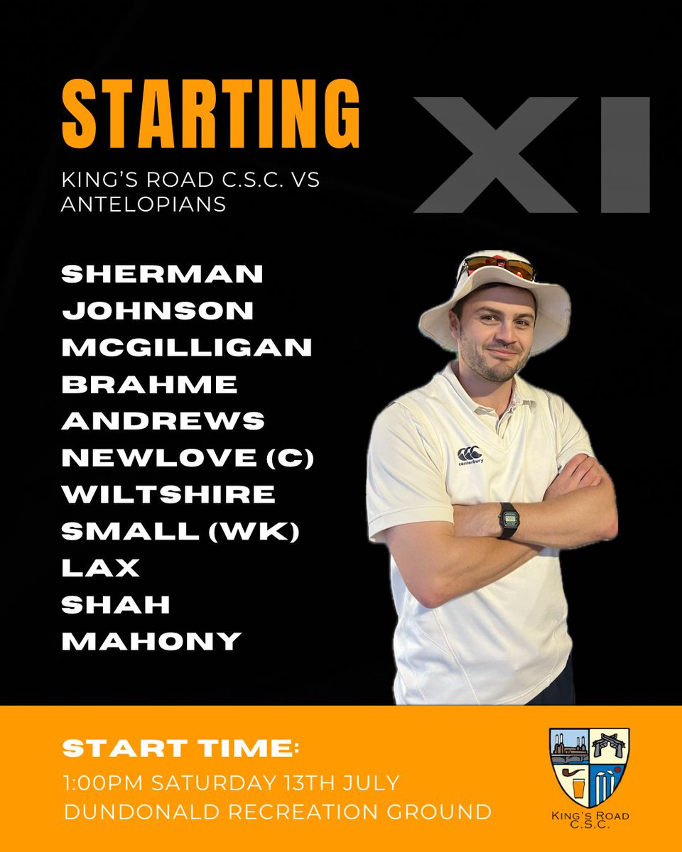 KRCSC's tweet image. After a frustrating rain affected weekend, we are back tomorrow against The Antelopians. Forecast looks great and, in commemoration of Jimmy's retirement today, it is set to provide some scenic cloud cover for our huge array (2x1) of pace bowlers to exploit.