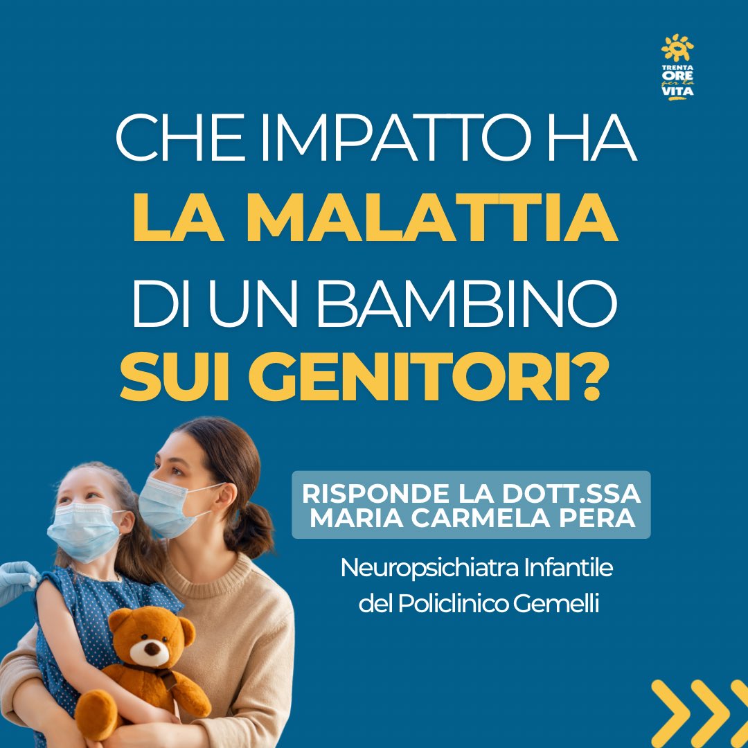 trentaore's tweet photo. Che impatto ha la malattia grave di un figlio sui genitori? Ne ha parlato la Dott.ssa Maria Carmela Pera, Neuropsichiatra Infantile del #PoliclinicoGemelli, in questa intervista a Tagadà⬇️

Aiutaci a realizzare la Casa dei Bambini! Dona al 45516 oppure su https://t.co/zgF2Lu3fUy. https://t.co/cSfkkAENjZ