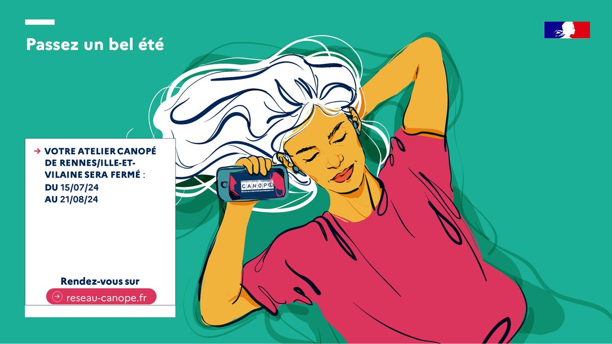 🌞Toute l'équipe de l'Atelier Canopé 35 vous souhaite de bonnes vacances ! Nous vous retrouverons avec plaisir à la rentrée !