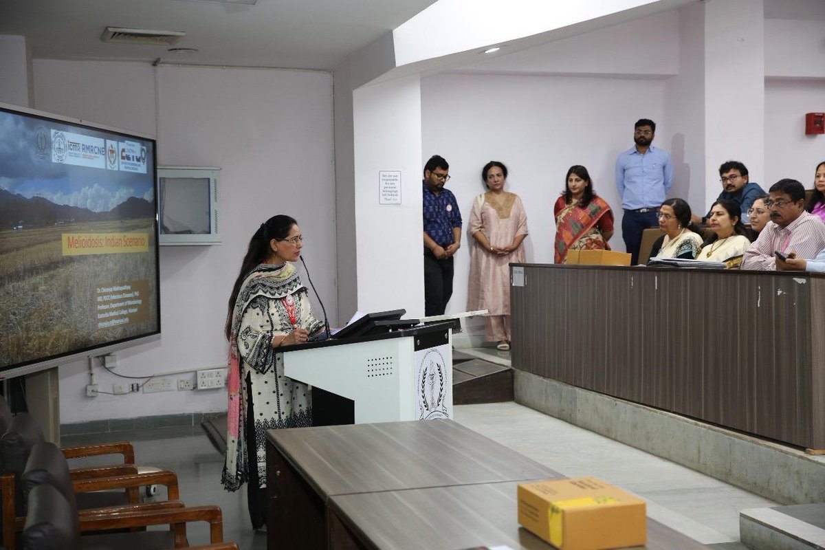 SJHDELHI's tweet image. Dept. of Microbiology at VMMC and SJH  hosted a CME on #Melioidosis in collaboration with MISSION ICMR TASKFORCE. Residents and faculty from clinical specialties and Microbiology participated enthusiastically in the insightful session. #1Diagnosed_1Saved #ClinicalMicrobiology