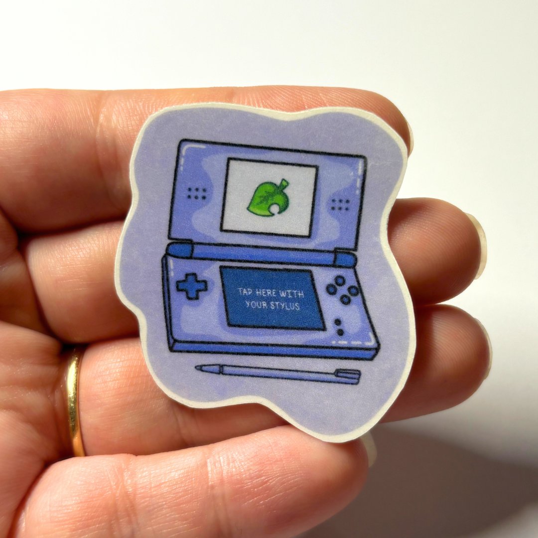 khughesdesigns's tweet photo. I miss my DS so much. I still have one with all the games but I miss the feeling of it being new and exciting, and everyone had one!

I think I might stick this sticker on my DS lmao.

#nintendo #nintendods #2000s #y2k #animalcrossing #throwback #nostalgia #nostalgic #handmade https://t.co/jAOD4AosCX