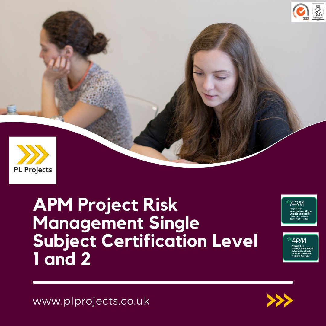 PLP_Central's tweet photo. If you have an interest in risk management within projects, the APM Project Risk Management Single Subject Certification Level 1 and 2 are for you! 

Join us on the next course, beginning on the 16th of September 2024!

💻https://t.co/mCEnuXVgDC https://t.co/jqNVNVKy8G