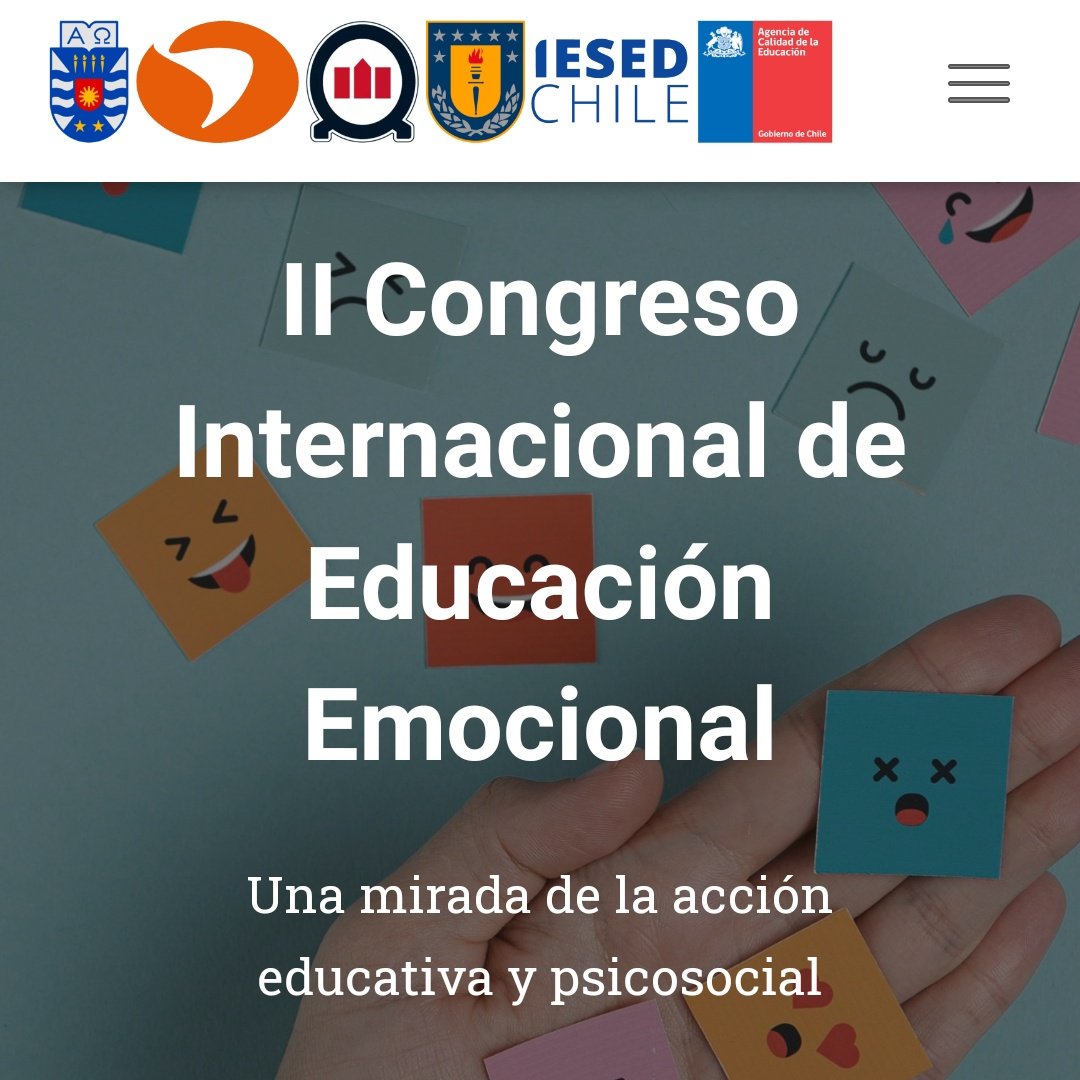🌻Estimadas y estimados, las y los invitamos a participar enviando trabajos al II Congreso Internacional de Educación Emocional. Una mirada de la acción educativa y psicosocial. El cual se realizará la <a href="/ubbchile/">U. del Bío-Bío</a> Chillán, 21 y 22 de noviembre de 2024. congresoemociones.ubiobio.cl