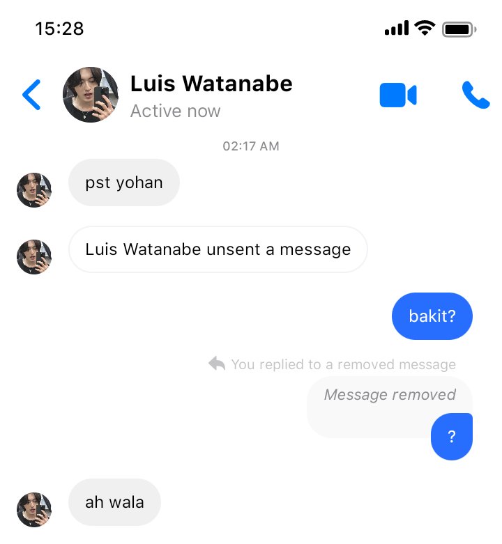 unsent messages
— a #harukyu few tweets au wherein,

luis (hrt) always has an unsent message whenever he chats with yohan (kjk)