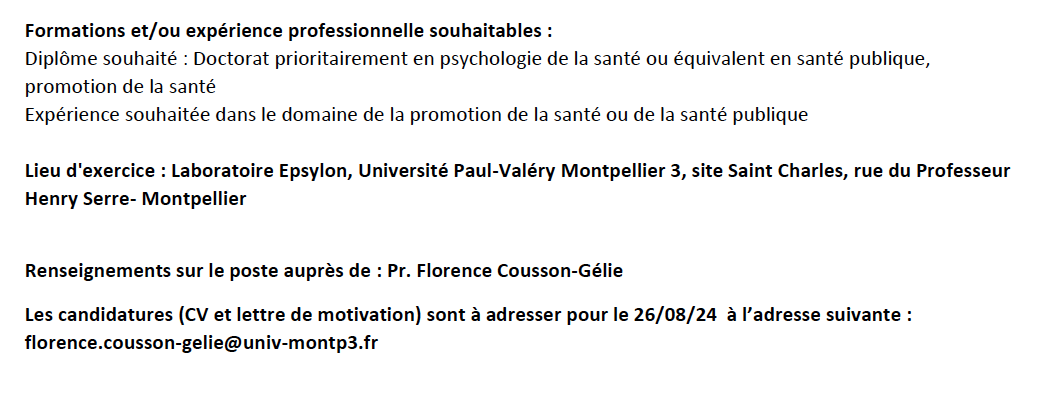 Association Francophone de Psychologie de la SAnté tweet media