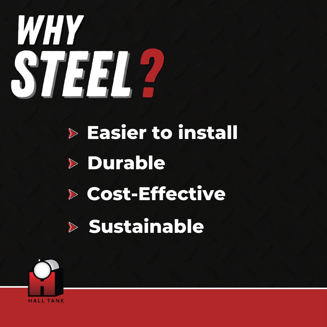 HallTank's tweet photo. Trust the durability and quality of steel for your next project! https://t.co/DoBDqM44rL
