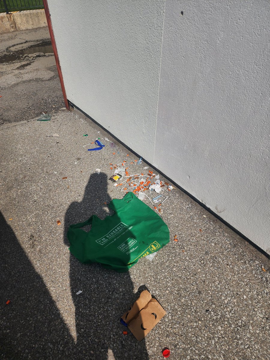 S_QUAD's tweet photo. This why we need to stop suppling needles to these crackheads.   I swear our mayor is so stupid. Nobody likes her. What a waste of tax dollars #torontolife https://t.co/PK7NyzcrTL