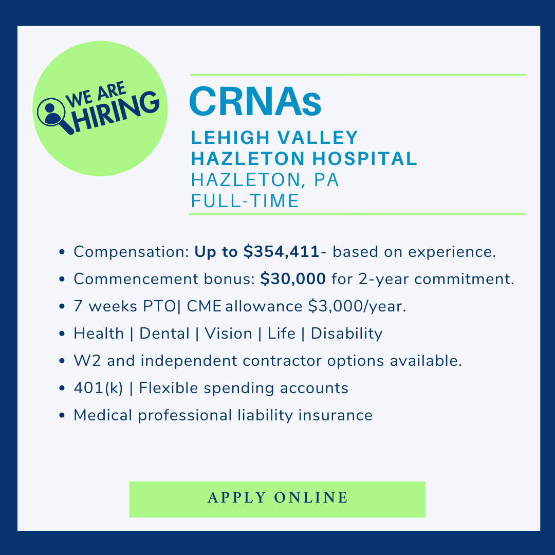 SomniaInc's tweet photo. We have exciting opportunities for CRNAs in California and Pennsylvania #Anesthesia #Anesthesiajobs #Hiring #CRNA #Anesthesiologists https://t.co/WdyPumEQ8b https://t.co/pImbUuLas5