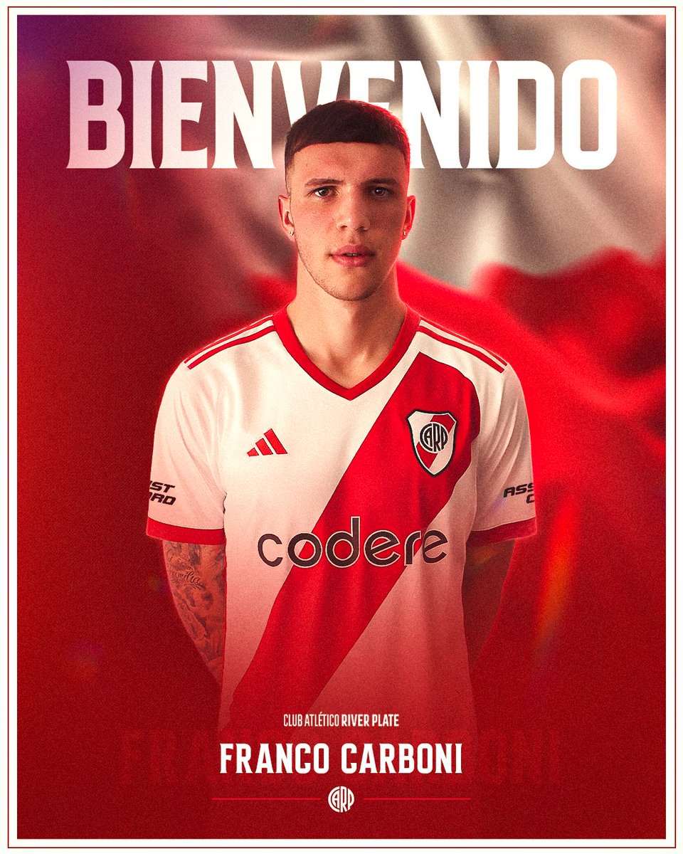 RiverPlate's tweet photo. ¡Bienvenido, Franco Carboni! ⚪️❤️⚪ https://t.co/VytfYsCvfR
