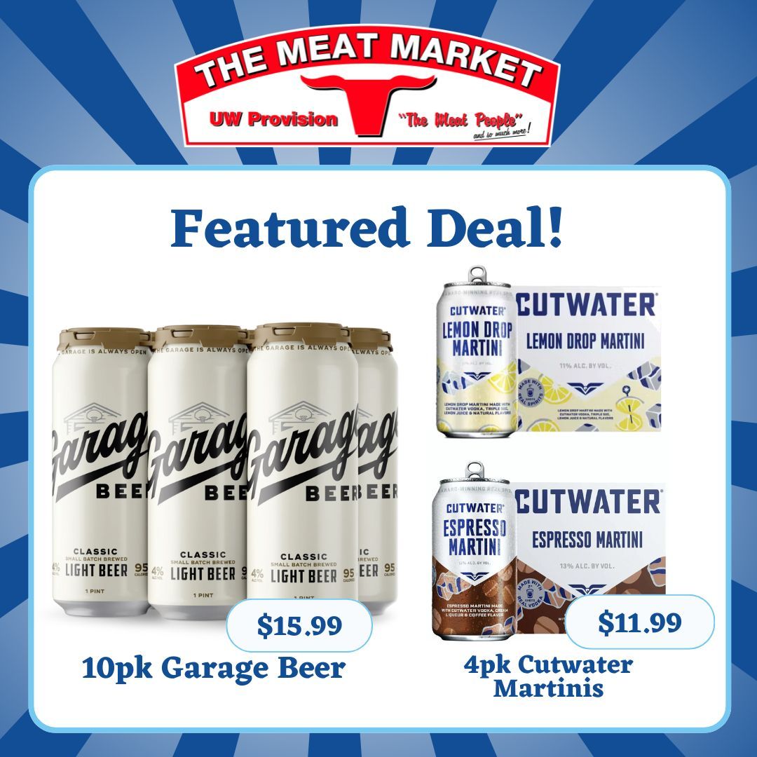 uwprovision's tweet photo. PSA⚠ We've got alcohol on sale🎉 Let us help you prepare for a great weekend! We've got all the local brews and crowd favorites PLUS any liquor you might need to get the party started. Come and check out our selection🍻 https://t.co/Ue8K6b1A0G