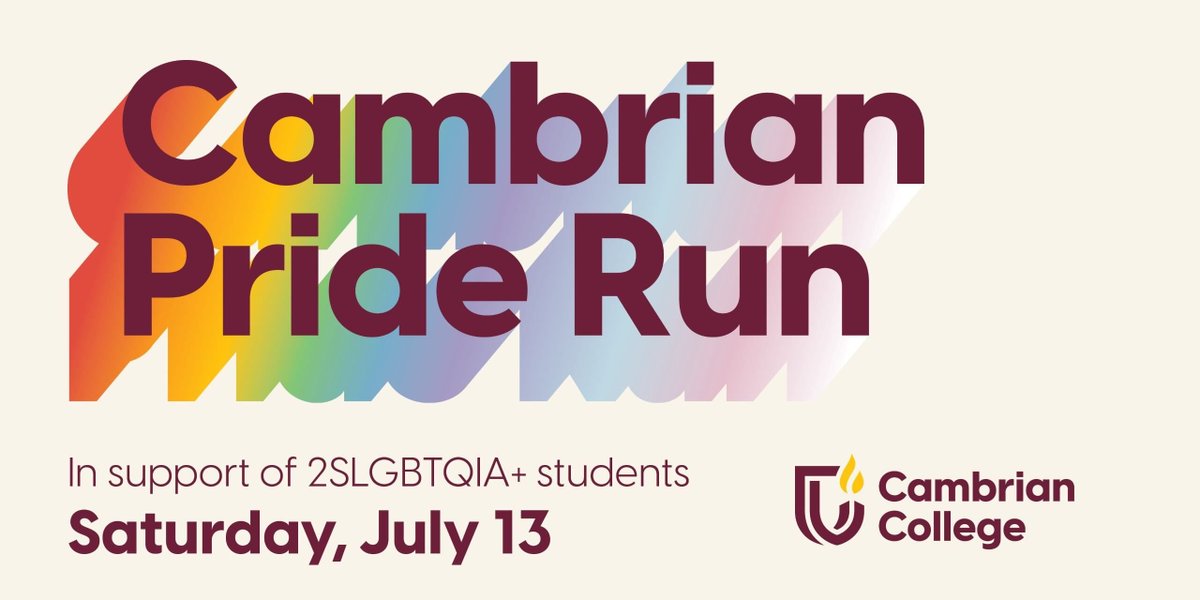 🏳️‍🌈 Tomorrow is the big day! 🌈 Cambrian's Pride Run kicks off, supporting 2SLGBTQIA+ scholarships. Enjoy a day of fun, food, and community spirit. Don't miss out – Follow the link to learn more! buff.ly/3VQxEtW #CambrianPrideRun #PrideRun