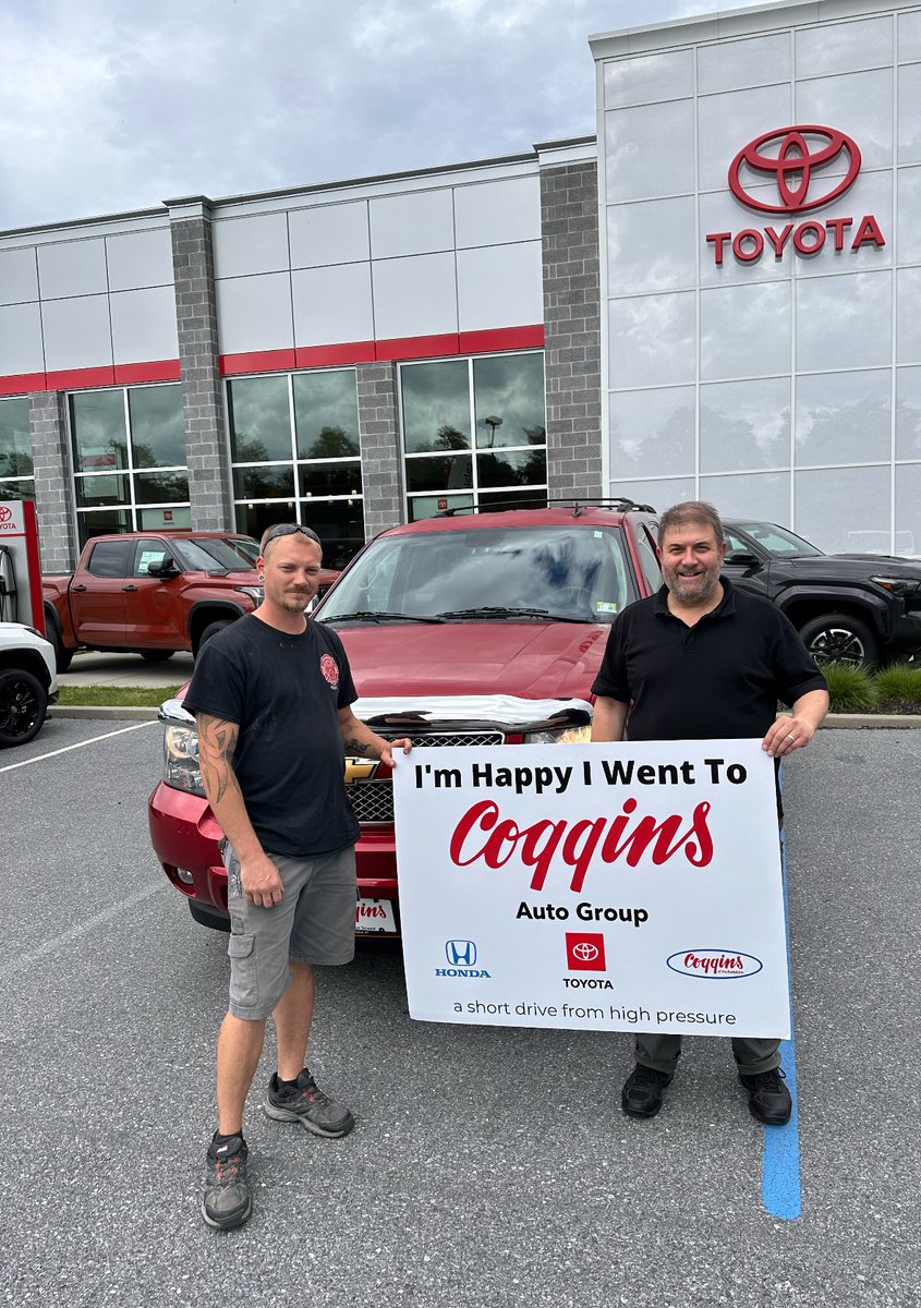 CogginsToyota's tweet image. James and family are growing so it’s time for an upgrade to a Chevrolet Tahoe 🙌🏼 congratulations 🎊

#cogginstoyotaofbennington #southernvt #berkshirecounty #cogginsautogroup #toyota #toyotafamily