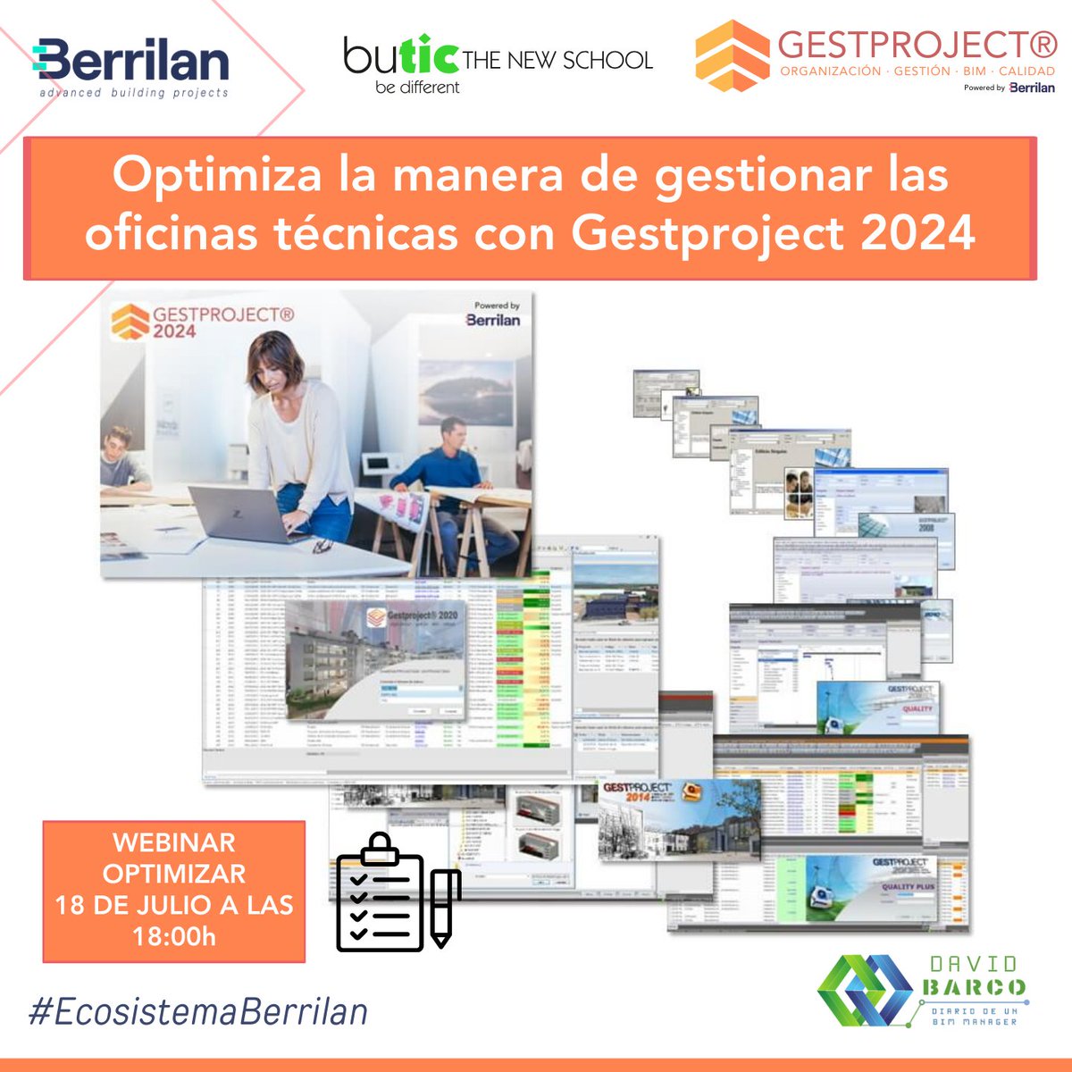 🚀 Únete a nuestro webinar técnico organizado junto a <a href="/buticSchool/">butic The New School</a> "Creación de presupuestos en una oficina técnica de proyectos" con <a href="/_Gestproject/">Gestproject®</a> 📝 Dirigido a técnicos y gestores de proyectos.

🗓️ 18 julio 2024
⏰ 18: 00  (España)

¡inscríbete ahora! ➡️butic.es/transformando-…