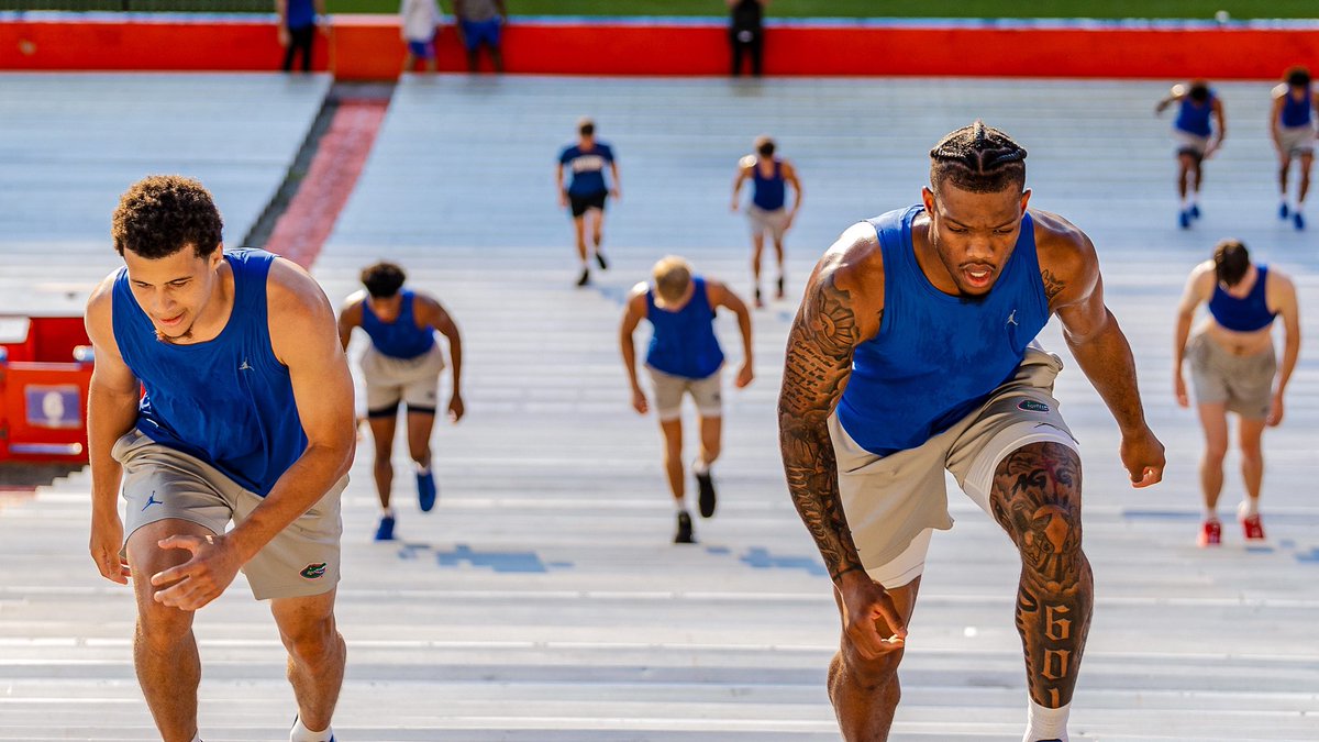 Morning work in <a href="/GatorsFB/">Florida Gators Football</a>’s house 🔥