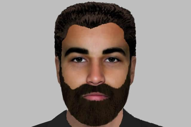 DavidSocialX's tweet photo. E-fit released by police following a sexual assault in broad daylight on Trafford Way, Doncaster, at 12.20pm on Wednesday 26 June.
He is described as eastern European, mid to late 20s, around 5ft 6ins tall, and of slim build.
https://t.co/RpM5WaSvHS https://t.co/1FPq7YSUIs