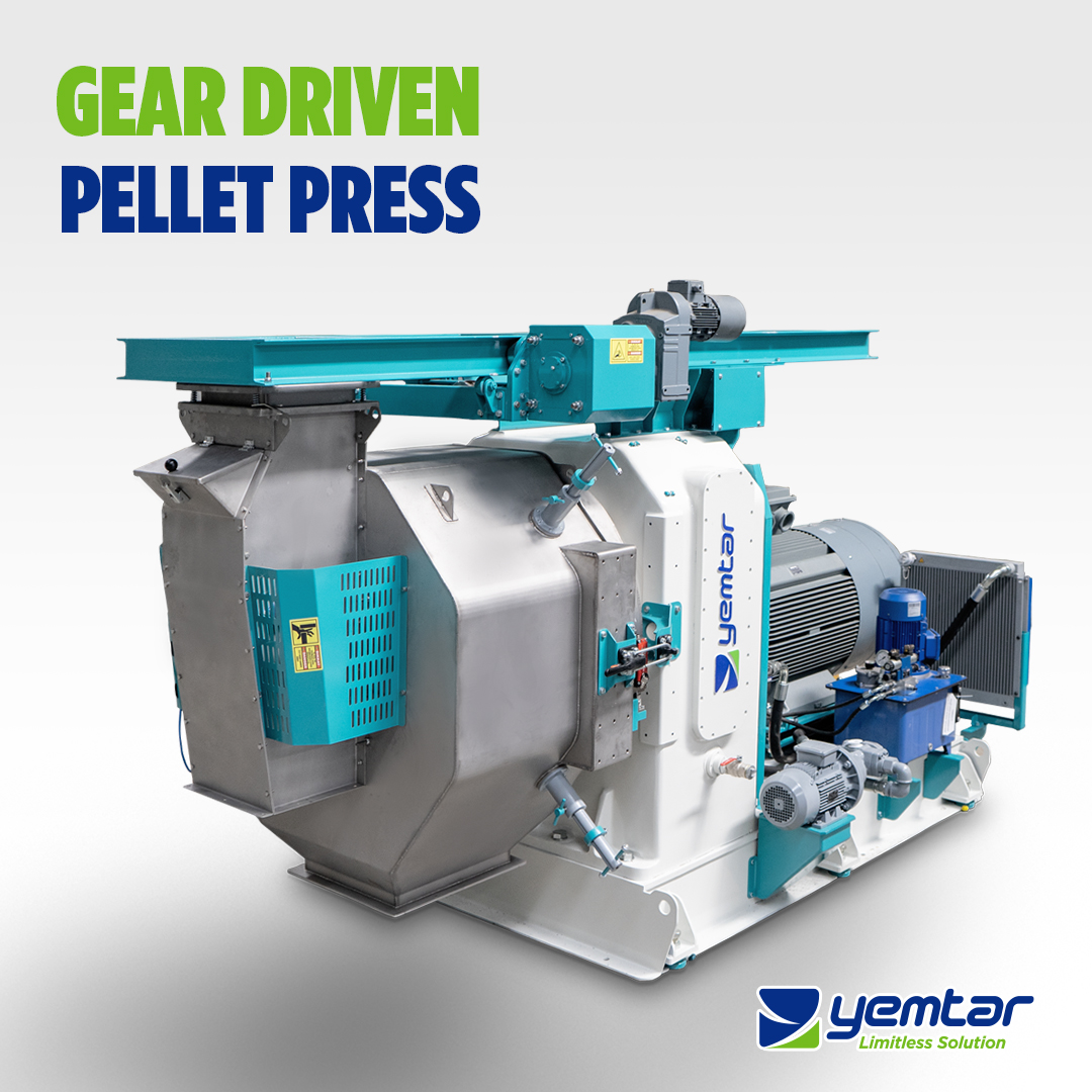 yemtar's tweet image. With high efficient gear drive technology 96% transmission efficiency, lower energy consumption and higher production!

#Yemtar #PelletPress #GearDriven #Machine #Machinery #LimitlessSolution