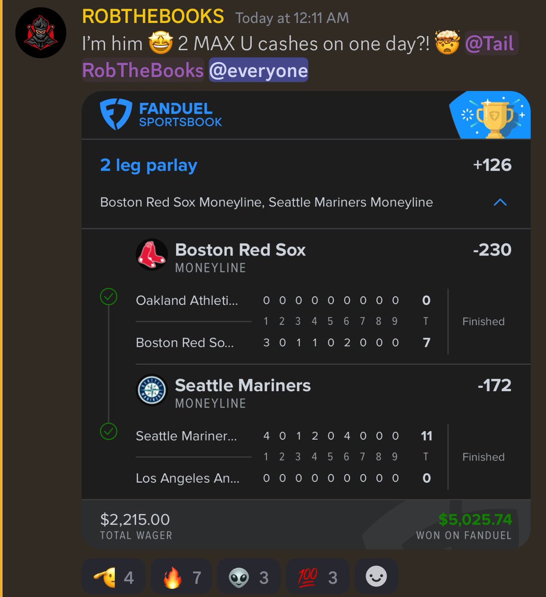 KingsCollectX's tweet photo. @ROBTHEBOOKS_KC  Hits Another ⚾️ Heist 💰 Come Tail The Money Ninja For Free 🥷 Click Discord Link Below ⬇️

🔗 : https://t.co/5soqt4VRFI

#GamblingX #MLBBets #SportsBettingX https://t.co/G0DfSzizjj