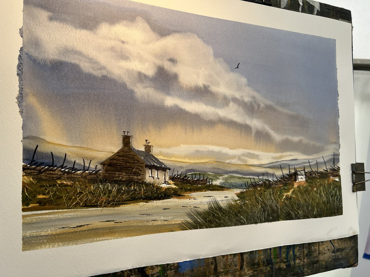 Did this one again. And it’s old again. <a href="/DalerRowney/">Daler-Rowney</a> <a href="/PatchingsArt/">Patchings Art Centre</a> #Watercolour charlesevansart.com