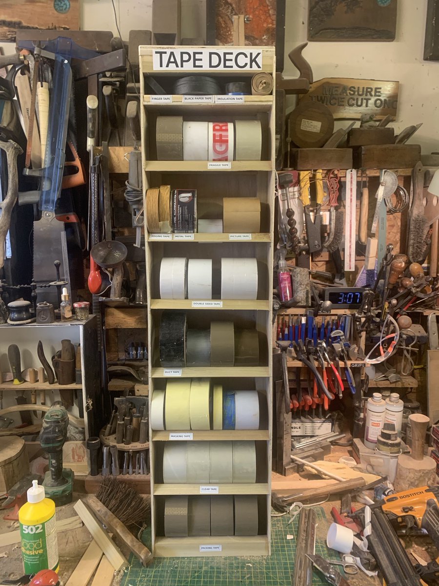 AndyWoodturner's tweet photo. Friday afternoon, tired, low mood…so, I made myself a tape deck… https://t.co/NgIn4wUytn