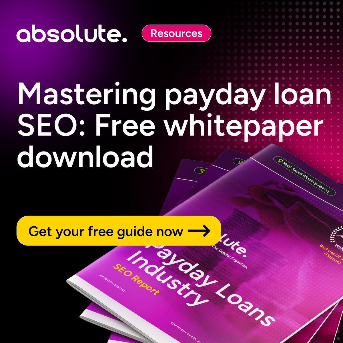 AbsoluteDMedia's tweet photo. Looking for an SEO whitepaper in finance? π
Unlock the secrets to identifying high-value keywords, spotting emerging trends and mastering SEO in the finance industry!
Get your copy now β€΅οΈ https://t.co/eQYKag1jSg
#financeseo #finance #seoagency https://t.co/1rIA7YG3UJ