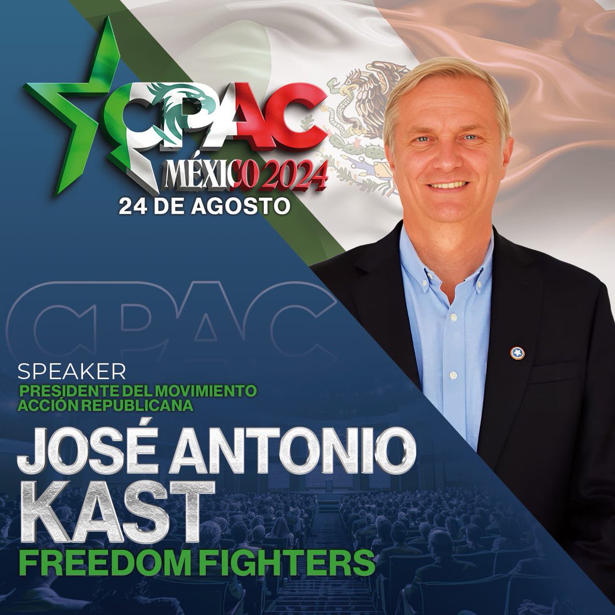 JosCamA3's tweet photo. Algunos ponentes confirmados para el @CPACMexico a realizarse este 24 de agosto. https://t.co/qaJ3cmmkrK