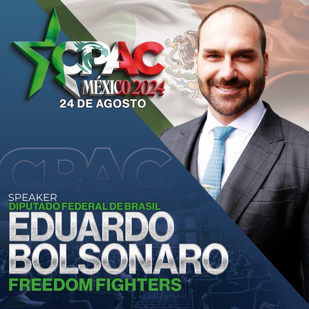 JosCamA3's tweet photo. Algunos ponentes confirmados para el @CPACMexico a realizarse este 24 de agosto. https://t.co/qaJ3cmmkrK
