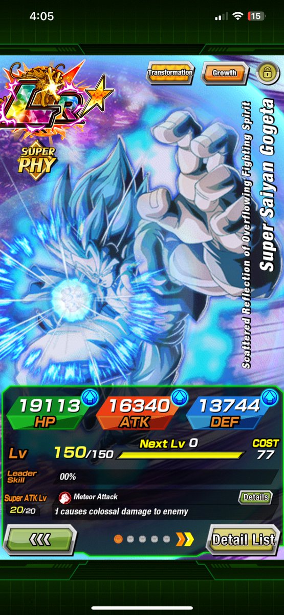 KarlSmith921558's tweet photo. #Dokkan9thAnniv gogeta is home https://t.co/xTlTDXAqFc